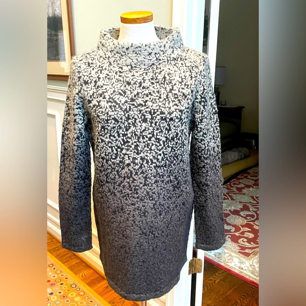 J Jill funnel neck wool blend tunic